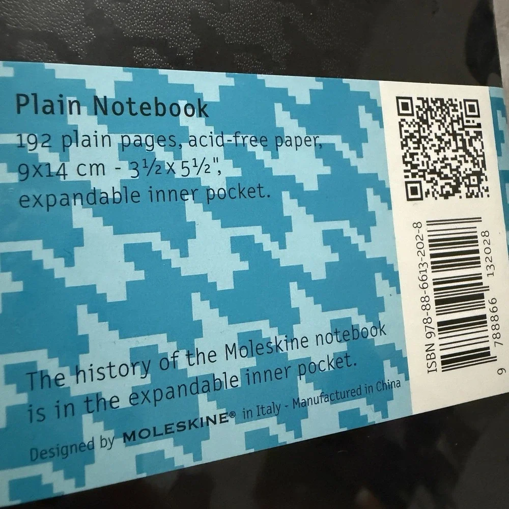 Moleskine‎ Houndstooth Embossed Limited Edition Notebook 3.5 x 5.5 Pocket Small